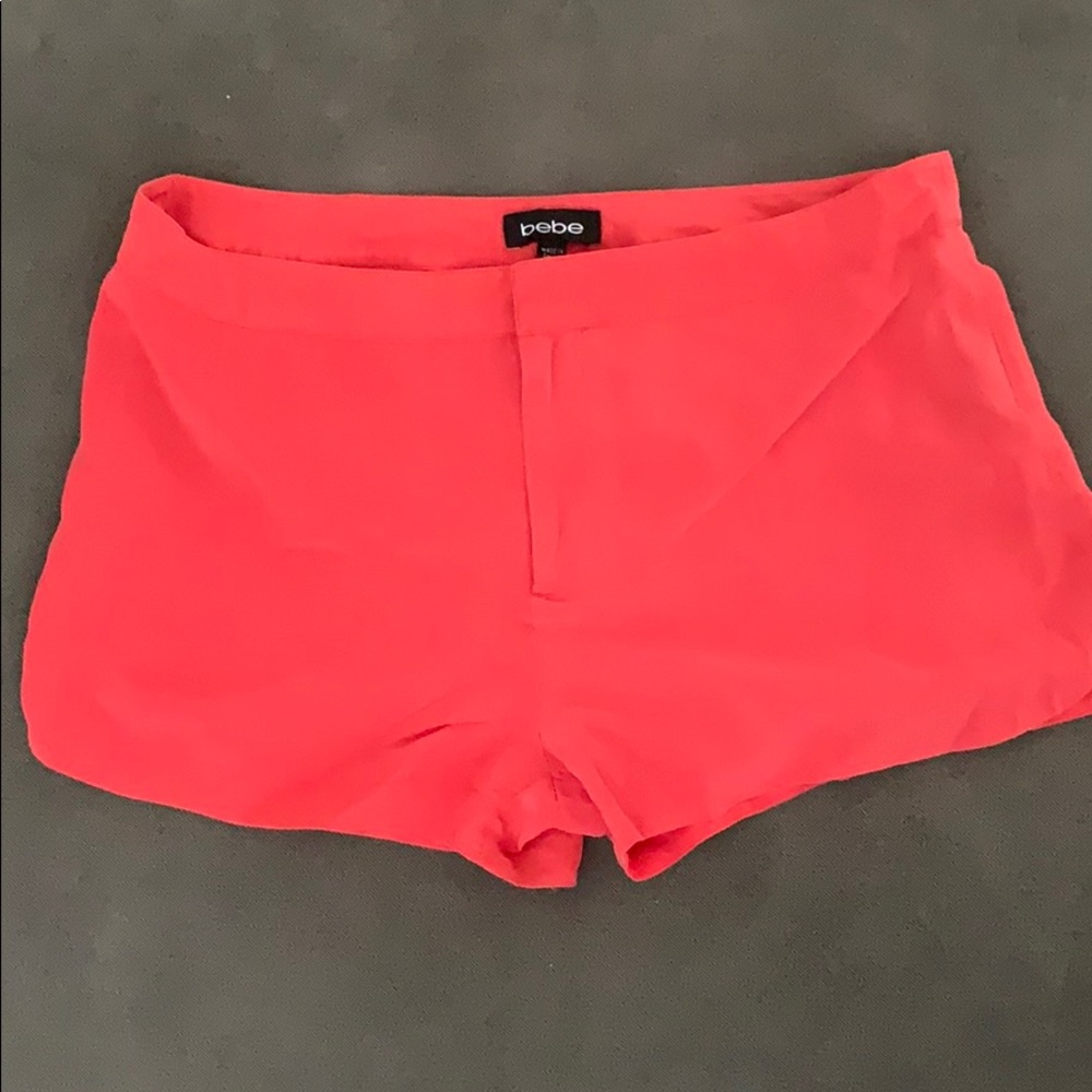 Coral Bebe shorts. Size 10. Like new